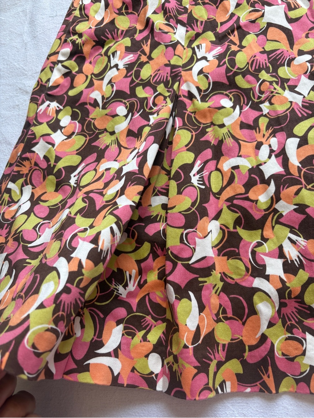 Liz Golf Floral Pleated Skater Skirt in Pink, Yellow & Brown SZ 12P, deportes - Picture 5 of 16